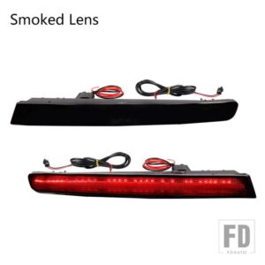 フォード 自動車用 レッド LED バンパーリフレクターライト 2011-2015 エクスプローラー LCI 以前 用 テールリアフォグランプブレーキランプ 1 - Smoked Lens