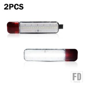 シボレー 2個 LED ドアパネルライト カーテシランプ ハマー H2 2003-09 シルバラード 1500 2500 3500 デュアルベッド用 - 2pcs white