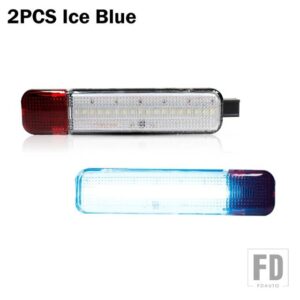 シボレー 2個 LED ドアパネルライト カーテシランプ ハマー H2 2003-09 シルバラード 1500 2500 3500 デュアルベッド用 - 2pcs ice blue
