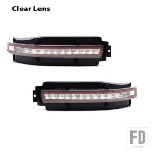 日産 350Z 用 LED アンダーバンパーテールランプ シーケンシャル点滅 LED ウィンカーランプ バックアップリバースライト テール/ブレーキライト - Clear Lens