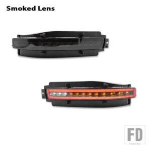 日産 350Z 用 LED アンダーバンパーテールランプ シーケンシャル点滅 LED ウィンカーランプ バックアップリバースライト テール/ブレーキライト - Smoked Lens