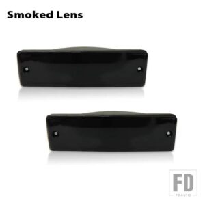 日産 パスファインダー D21 バンパーウィンカー LED DRL デイライト 白 2個 - Smoked Lens