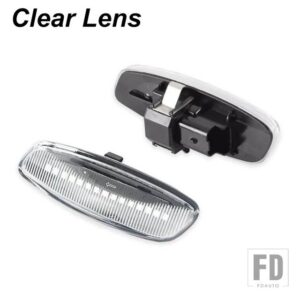シトロエン プジョー 207 308 3008 5008 RCZ C3 C4 C5 DS3 DS4 自動車用 LED ダイナミック ウィンカー ブリンカー サイドマーカー フェンダーラ - Clear Lens