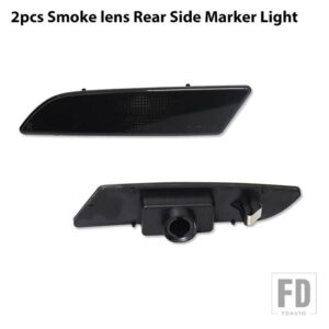 フロント＆リアバンパーサイドマーカーランプハウジング クライスラー クロスファイア クーペ/コンバーチブル ウィンカーライトパーキングライ - 2PC Rear Smoked Lens