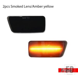 フォード アンバー/レッド フル LED サイドマーカーライト 2021-2023 ブロンコ スポーツ ウィンカーライト/ドライビングライトOEM - 2pc Front amber
