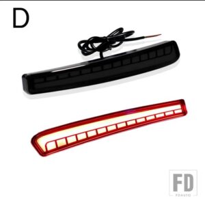 トヨタ 自動車用 赤色 LED バンパーリフレクターライト カローラ 2020 2021 テールブレーキリアフォグランプウィンカーランプ機能 - D