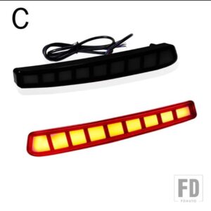 トヨタ 自動車用 赤色 LED バンパーリフレクターライト カローラ 2020 2021 テールブレーキリアフォグランプウィンカーランプ機能 - C