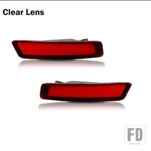 VW ビートル レッド リアバンパー レッド バック サイドマーカー ランプ/ドライビング ライト リアサイドマーカー ライト 2006-201 - Red Lens