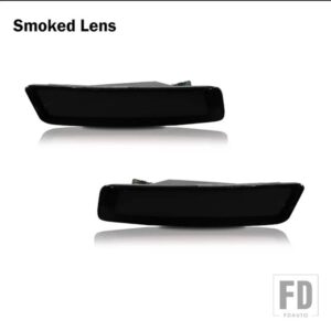 VW ビートル レッド リアバンパー レッド バック サイドマーカー ランプ/ドライビング ライト リアサイドマーカー ライト 2006-201 - Smoked Lens