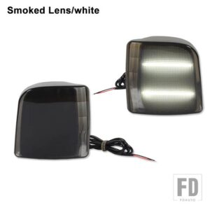 シボレー スモークアンバー LED サイドコーナーライトアセンブリ 1995-2005 アストロ GMC サファリ ウィンカーライト/パーキングライト用 - Smoked white
