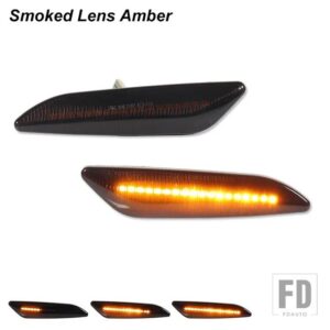 フィアット TIPO EGEA アルファロメオ 156 147 クライスラー イプシロン III ランチアデルタダイナミック LED - Smoked Lens