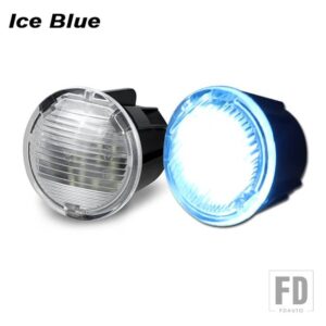 ジープ 2個入り ホワイトLED コマンダー グランドチェロキー クライスラー PTクルーザー用 ダッジデュランゴ - Ice Blue