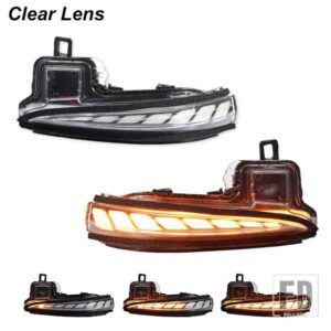 トヨタ サイドミラー LED ダイナミックウィンカーライト シーケンシャルランプ アルファード ヴェルファイア タコマ N300 RAV4 XA50 ハイランダ - Clear Lens