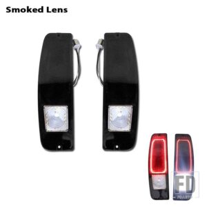 フォード エコノライン E100/200/300 F100/250/350 用 テールライト LED アセンブリ 2個 ブロンコ - Smoked Lens