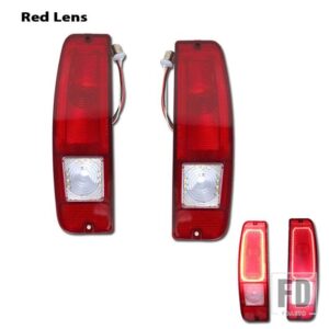 フォード エコノライン E100/200/300 F100/250/350 用 テールライト LED アセンブリ 2個 ブロンコ - Red Lens