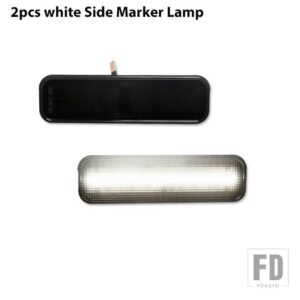 シボレー 車スタイル LED ホイールウェルフェンダーサイドマーカーライト 1970-1977 カマロ用 ウィンカー ブリンカーライト パーキングライト - 2pcs white