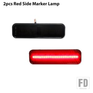 シボレー 車スタイル LED ホイールウェルフェンダーサイドマーカーライト 1970-1977 カマロ用 ウィンカー ブリンカーライト パーキングライト - 2pcs Red