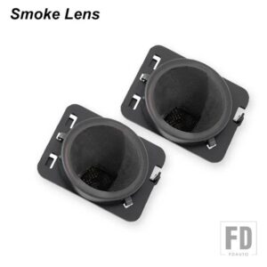 ジープ フロントフェンダーフレア サイドマーカーライトアセンブリ ラングラー JK アンバーウィンカーライト ホワイト LED ドライビング/DRL 0 - Smoked lens Amber