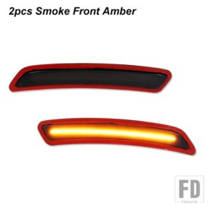 トヨタ GR スープラ フロント リア バンパー LED サイドフェンダー マーカーライト パーキングライト フロント アンバー ウィンカーライト 202 - 2pcs Front Amber