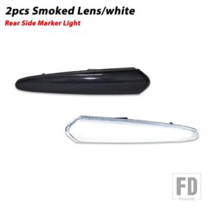 日産 アンバー/レッド フル LED フロント/リアバンパー サイドマーカーライト アセンブリ 2000-03 マキシマ ウィンカーライト/ドライビングライ - 2pc Rear white6