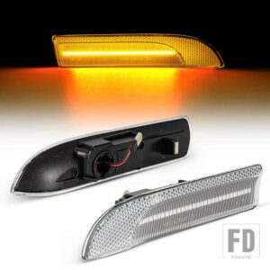 ポルシェ パナメーラ 970 G1 2009-2016 97063103302 用 ダイナミック LED サイドマーカーライト 矢印 ウィンカー ブリンカー インジケーターラ - Transparent Silver