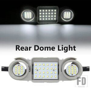 PASSAT B6 B7 CC GOLF 4 5 6 PLUS JETTA TIGUAN TOURAN SCIROCCO SHARAN BEETLE用LED車内ドームライトルーフ読書灯 - Rear Dome Light