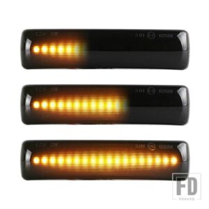 ランドローバー ディスカバリー 3 4 ローバー スポーツ L320 フリーランド 2 用 LED ウィンカー ダイナミック サイドマーカー ランプ リピータ - Dynamic Smoked