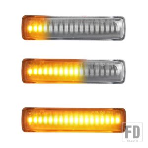 ランドローバー ディスカバリー 3 4 ローバー スポーツ L320 フリーランド 2 用 LED ウィンカー ダイナミック サイドマーカー ランプ リピータ - Dynamic Silver