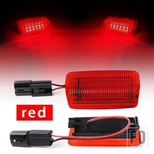 トヨタ GT86 カローラ カムリ プリウス タンドラ ハイランダー 4ランナー ランドクルーザー シエナ アバロン セコイア ヴェンザ用 LED ドアカー - Red