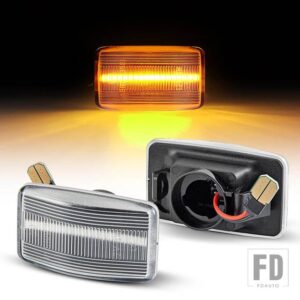 レクサス トヨタ LEDダイナミックサイドマーカーウィンカーライト カローラ E90 セリカ ランドクルーザー J80 プラド MR2 スターレット カリー - Dynamic Silver