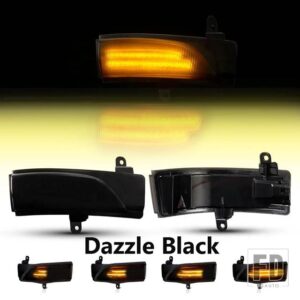 スバル WRX STI フォレスター アウトバック インプレッサ レガシー クロストレック用 LED ダイナミックサイドミラーライト ダイナミックウィン - Smoked Black