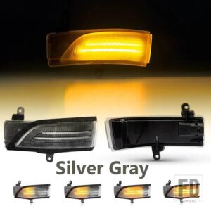 スバル WRX STI フォレスター アウトバック インプレッサ レガシー クロストレック用 LED ダイナミックサイドミラーライト ダイナミックウィン - Silver Gray