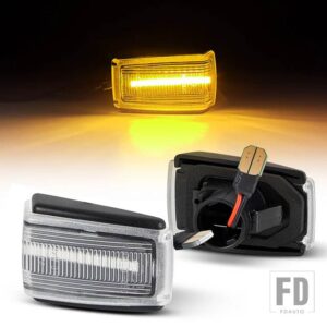 ボルボ 2個 ダイナミックLEDサイドマーカーウィンカーウィンカーライトV40 V70 S40 850 240 740 C70 940 S70 S90 960 OEM 9178885 9190169用 - Dynamic Silver