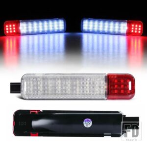 シボレー 2個 明 1997-2006 /GMC C/K 1500 | 2500 | 3500 タホ ユーコン LED ドアパネルライト カーテシーランプ - red and blue