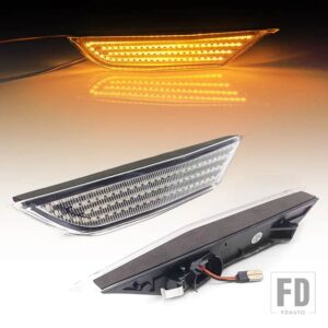 日産 GTR R35 クーペ 2007-2021 GT-R ニスモ OEM用 LED ダイナミックサイドマーカーライト 矢印ウィンカーウィンカーランプ 2個 ：2618062B0A - Dynamic Silver