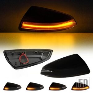 メルセデスベンツ W204 W164 ML300 ML500 ML550 ML320 ドアウィング リアビュー リアビューミラーランプ用 LED サイドミラー ウィンカーライト - Dynamic Smoke