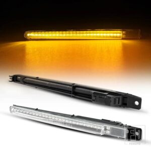 BMW 2個 ダイナミック アンバー LED サイドマーカーライト F10 M5 FV9 2010-2016 ウィンカーランプ カーブリンカー 51657266475 / 51654805796 - Transparent Silver