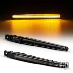BMW 2個 ダイナミック アンバー LED サイドマーカーライト F10 M5 FV9 2010-2016 ウィンカーランプ カーブリンカー 51657266475 / 51654805796 - Dazzling Black