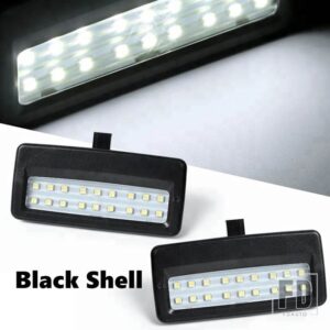 BMW 2個 18SMD LED 自動車用 ルーフサンバイザーミラーランプ 読書灯 F10 F01 750LI 760LI F07 F06 F11 F02 F03 F04 F12 F13 F18用 - Black Shell