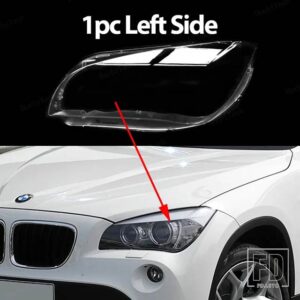 BMW 自動車用 ヘッドライトカバー ランプシェード ヘッドランプ クリアレンズカバー 明シェルカバー X1 E84 2010-2015 ランプカバー ガラス - 1pc Left Side