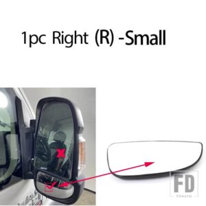 シトロエン プジョー サイドバックミラー加熱ガラス加熱ミラーレンズボクサーマネージャー用リレージャンパー用 - 1pc Right- Small