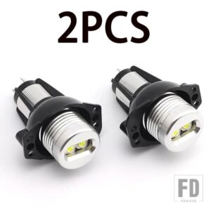 BMW 2X CANバス 18W LED エンジェルアイズ マーカーライト電球 ホワイト/レッド/ブルー E90 E91/3シリーズ 325I 328I 335I 2005-2008用 - 2 pieces