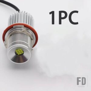 BMW 2個 90W 6000K ランプ LED エンジェルアイズ マーカーライト電球 E87 E39 M5 E60 E61 E63 E64 M6 E65 E66 E83 X3 E53 X5 2000-2008用 - 1 piece
