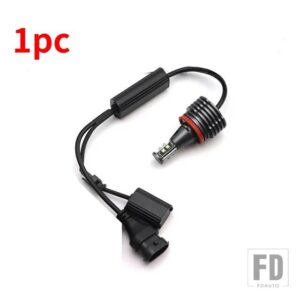 BMW LED エンジェルアイズ リングマーカーバルブ 1シリーズ E87 LCI 116I 116D 118I 118D 120I 120D 123D 130I 2008-2011 120W H8 - 1pc white color
