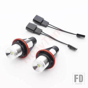 BMW 2個 10W 6000K 付きのランプ LEDエンジェルアイマーカーライト電球 E87 E39 E60 E61 E63 E64 E83 アクセサリー用 - 2 pieces