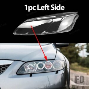 マツダ ヘッドライトハウジングガラスカバーヘッドランプクリアシェルレンズ66アテンザGG1 2003-2008ランプカバー - 1pc Left Side