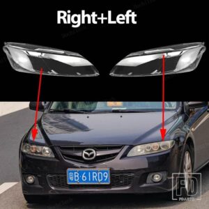 マツダ ヘッドライトハウジングガラスカバーヘッドランプクリアシェルレンズ66アテンザGG1 2003-2008ランプカバー - Right and Left