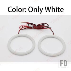 6個入り 超高輝度 付き SMD コットンライト スイッチバック LED エンジェルアイリング DRL トリムキット アルファロメオ 159 2005-2011用 - WHITE