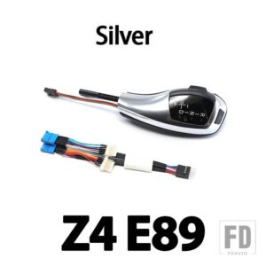 BMW 3色 グラデーションLEDライトギアシフトノブオートマチックトランスミッションロッドヘッド Z4 E89 E85 E86 2001-2016用 - Z4 E89 Silver