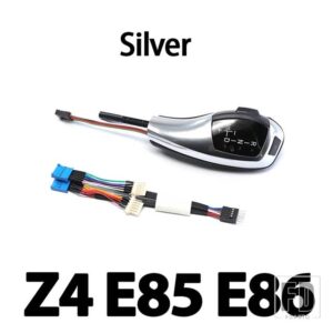 BMW 3色 グラデーションLEDライトギアシフトノブオートマチックトランスミッションロッドヘッド Z4 E89 E85 E86 2001-2016用 - Z4 E85 E86 Silver